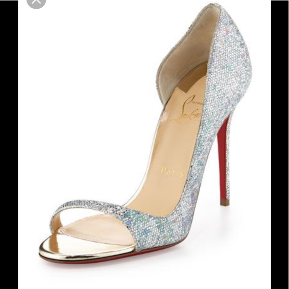 ! Louboutin Toboggan Glitter